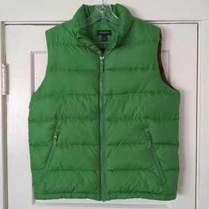 Lands' End Vibrant Green Quilted Vest